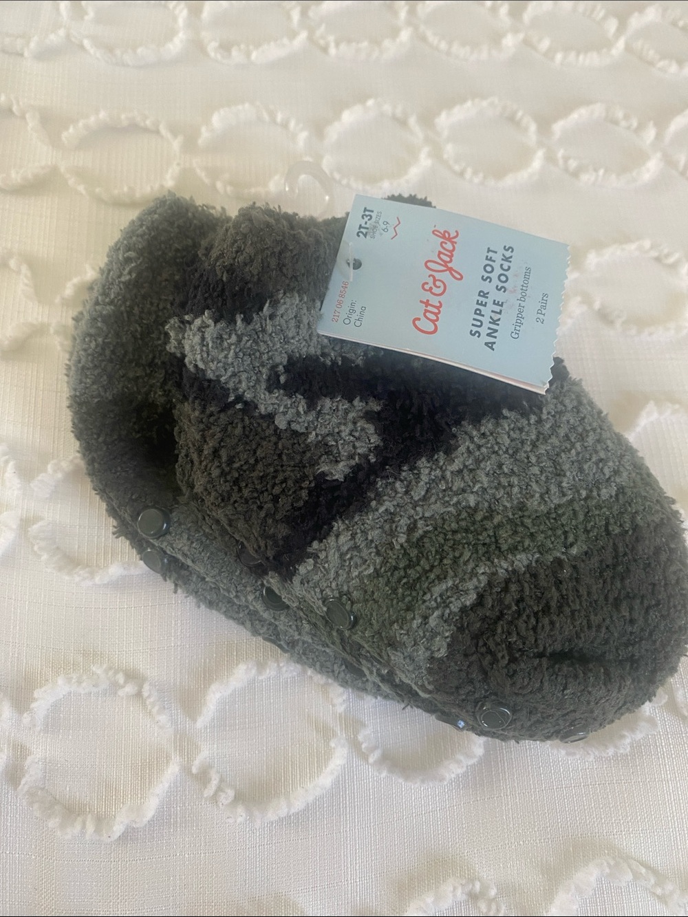 Cat & Jack Fuzzy Ankle Socks